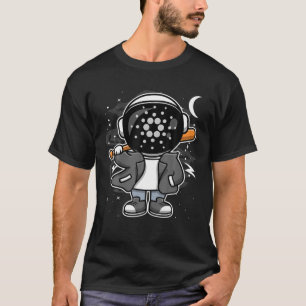 Astronautin Hiphop Cardano ADA Münze zum Mondkrop T-Shirt