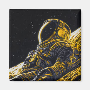 Astronautin Magnet
