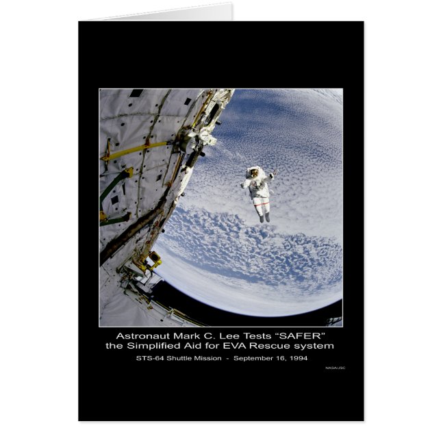Astronautin Mark C. Lee testet "SAFER" STS-64 Shut (Vorne)