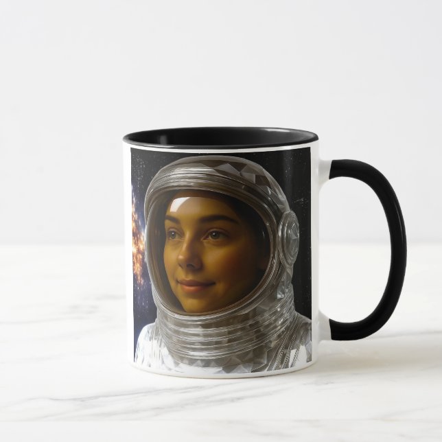 Astronautin Tasse (Rechts)