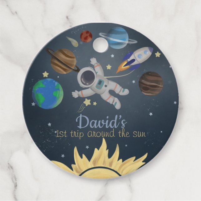 Astronautin Weltraumfavorisierungstags Geschenkanhänger (Vorderseite)