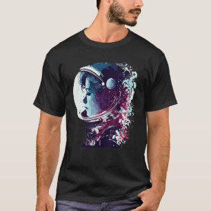 Astronautin Woman Space Astronomie Lover T-Shirt