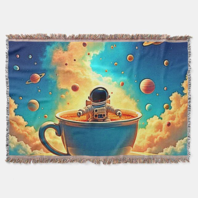 Astronaut's Coffee Cosmos Journey Decke (Vorderseite)