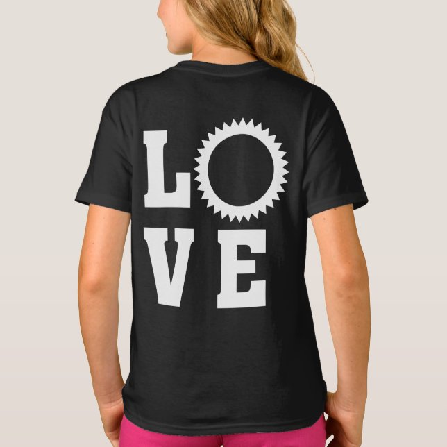 Astronomen, Liebe Total Eclipse T-Shirt (Rückseite)