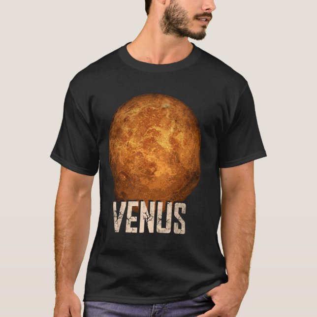 Astronomie des Venus Planet Sonnensystems T-Shirt (Vorderseite)