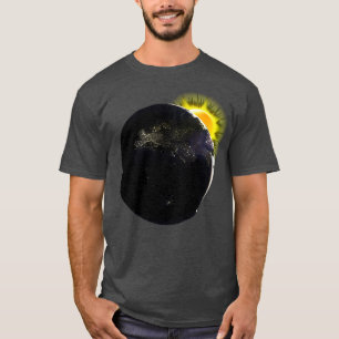 Astronomie Erde Planet Sun Space Eclipse Astronom T-Shirt