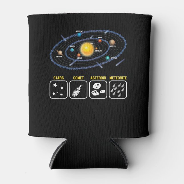 Astronomie Geek Galaxy Science Weltraumsonne Dosenkühler (Vorderseite)