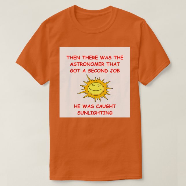 Astronomie Joke 18 T-Shirt (Design vorne)
