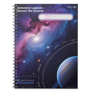 Astronomie-Logbuch - Entdecken Sie das Universum Notizblock