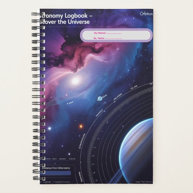 Astronomie-Logbuch - Entdecken Sie das Universum Planer (Vorderseite)