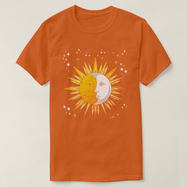 Astronomie Lover Celestial Bodies Sun Moon Astrolo T-Shirt (Design vorne)