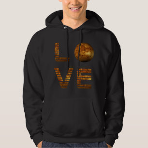 Astronomie Lover Liebe Mars Weltraumforschung Hoodie