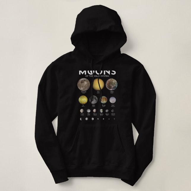 Astronomie Lover Moons Sonnensystem Astronomie Ast Hoodie (Design vorne)