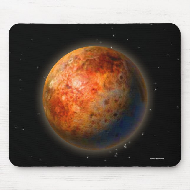 Astronomie Pluto Planetenbild Mousepad (Vorne)