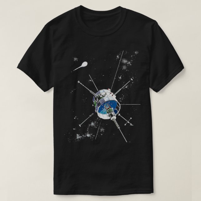 Astronomie-Raumschiff Lover Satellite Exploration  T-Shirt (Design vorne)
