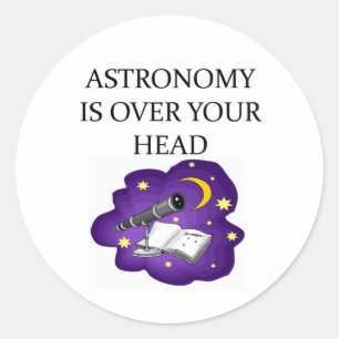 ASTRONOMIE RUNDER AUFKLEBER