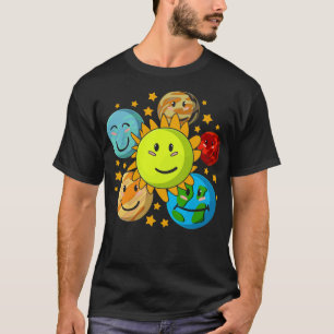 Astronomie Sonnensystem Planeten Weltraumwissensch T-Shirt