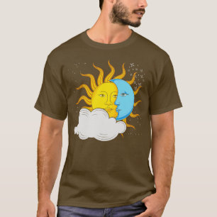 Astronomie Sun Celestial Bodies Moon Lover Astrolo T-Shirt