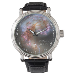 Astronomie und Antennengalaxien beobachten, Hubble Armbanduhr
