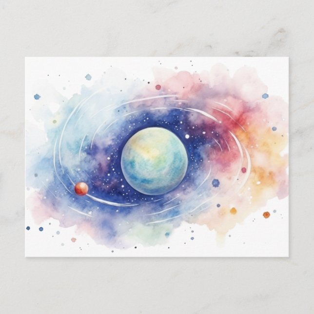 Astronomie Universum Nebel. Postkarte (Vorderseite)