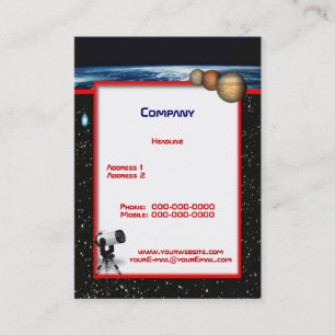 Astronomie-Visitenkarte Visitenkarte
