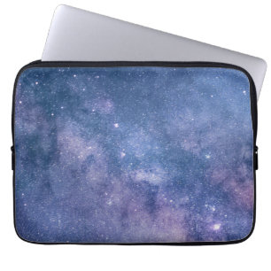 Astronomie Weltraum blau violett Himmel Sterne Laptopschutzhülle