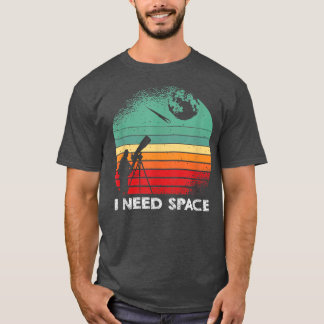 Astronomie Weltraumforscherin Retro Funny T-Shirt
