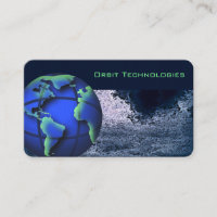 Astronomie World Globe Business Card