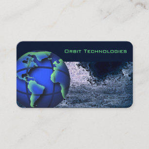 Astronomie World Globe Business Card Visitenkarte