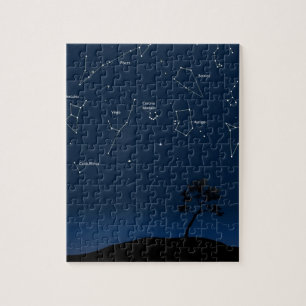Astronomiehintergrund Puzzle
