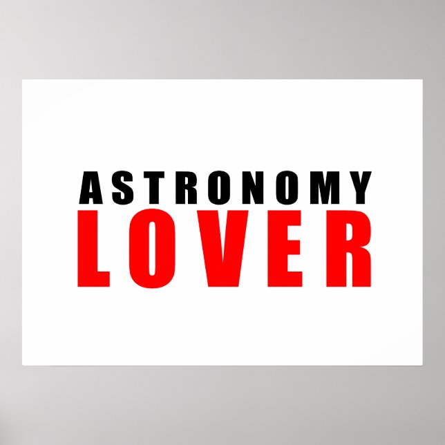 Astronomieliebhaber Poster (Vorne)
