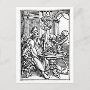 Astronomin Postkarte