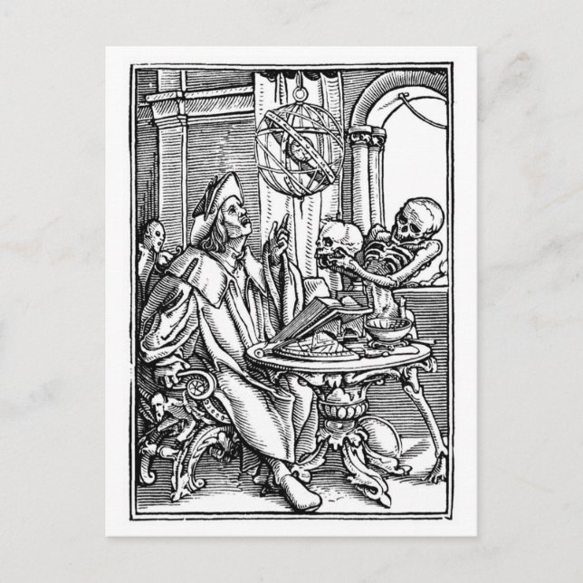 Astronomin Postkarte (Vorderseite)