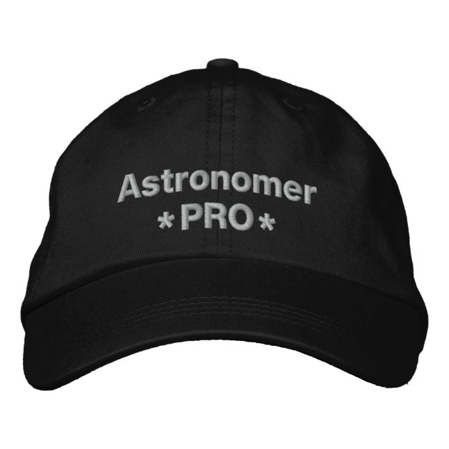 Astronomin Pro Bestickte Baseballkappe (Vorderseite)