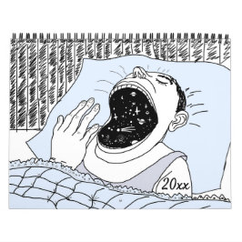 Astronomisch moderne, elegante Skriptkalender Kalender