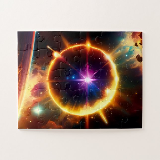 Astronomische Fantasiewelt explodiert Fun Universu Puzzle (Horizontal)