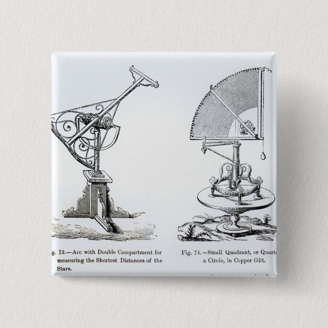 Astronomische Instrumente Button (Vorderseite)