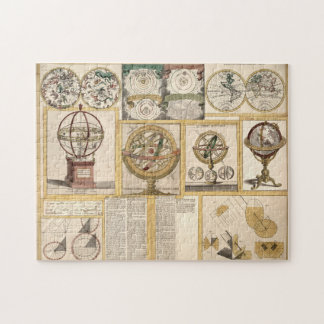 Astronomische Instrumente Himmelskarte Weltkarte Puzzle