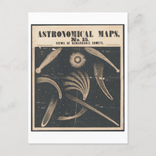 Astronomische Kartenansicht des bemerkenswerten Ko Postkarte