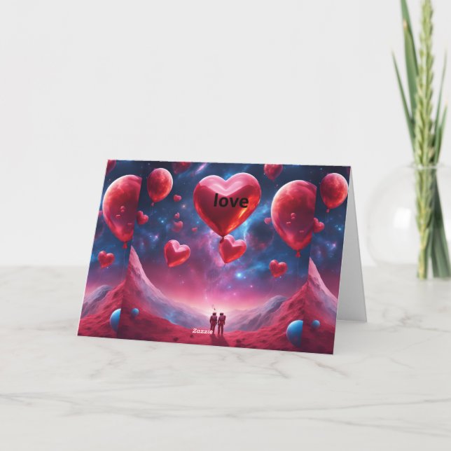 Astronomische Liebe Einladung (Rückseite)