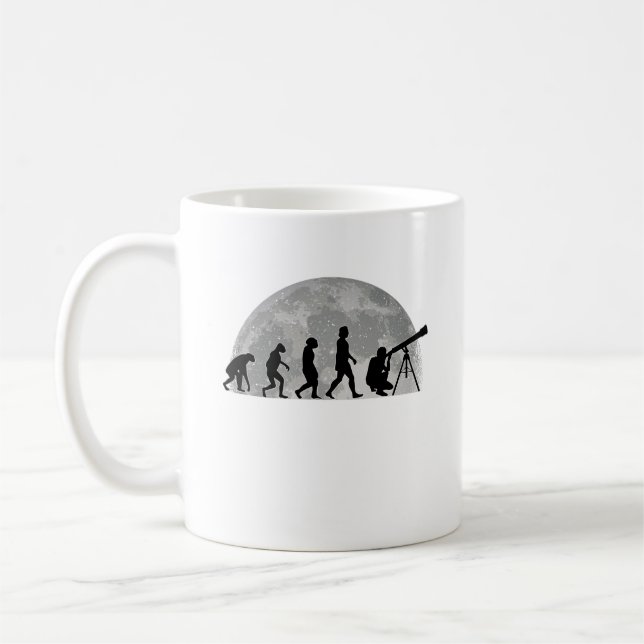 Astronomische Mondlandtechnik Telescope Astrophysi Kaffeetasse (Links)