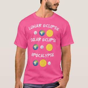 Astronomische Shirts Lunar Solar Eclipse Apokalyps