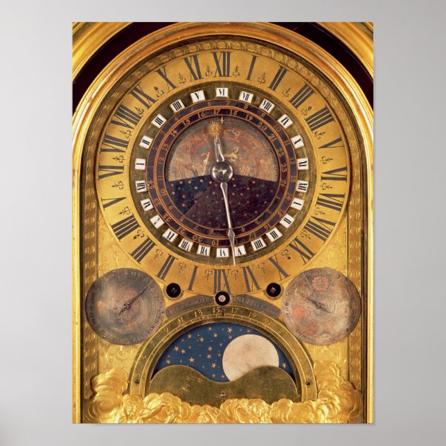 Astronomische Uhr für die Grand Dauphin Poster (Vorne)