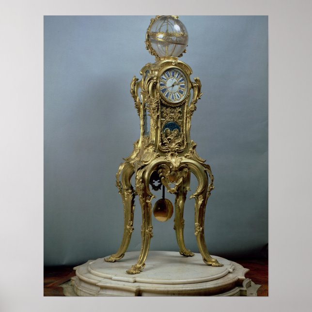 Astronomische Uhr von Jacques Caffi Poster (Vorne)