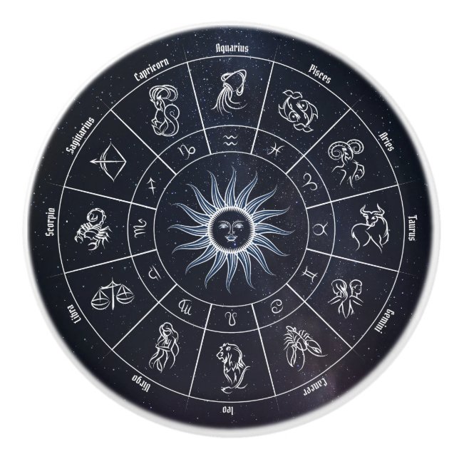 Astronomischer Kreis Keramikknauf (Vorderseite)