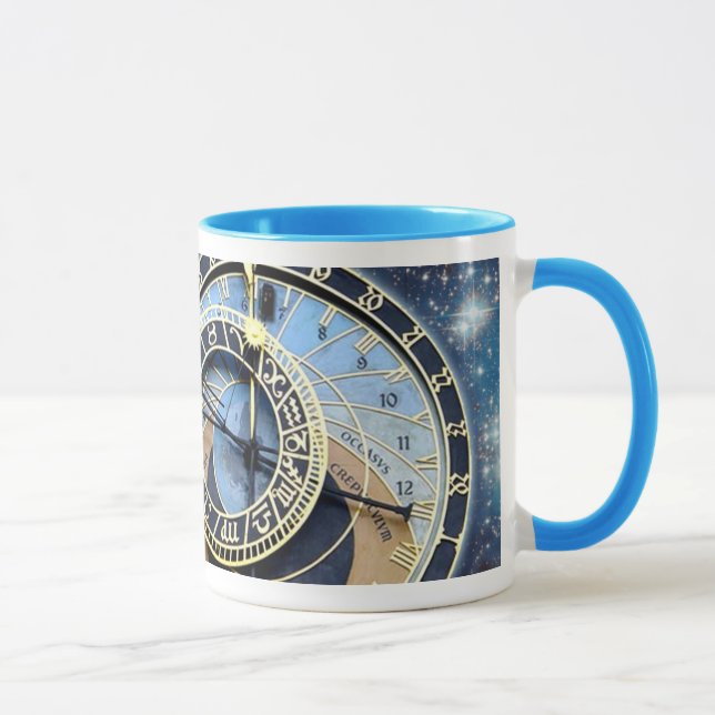 Astronomischer Uhr-Time u. Raum Prags Tasse (Rechts)