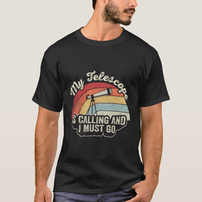 Astronomisches Shirt Sonnensystem Retro Vintag Tel (Vorderseite)
