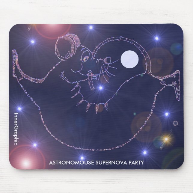 Astronomouse Supernova-Party Mousepad (Vorne)