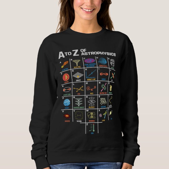 Astrophysics Basics Astronomy Books Solar System Sweatshirt (Vorderseite)