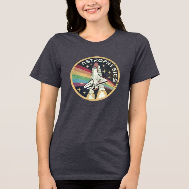 Astrophysics Vintage Emblem V02 Tri-Blend Shirt (Vorderseite)